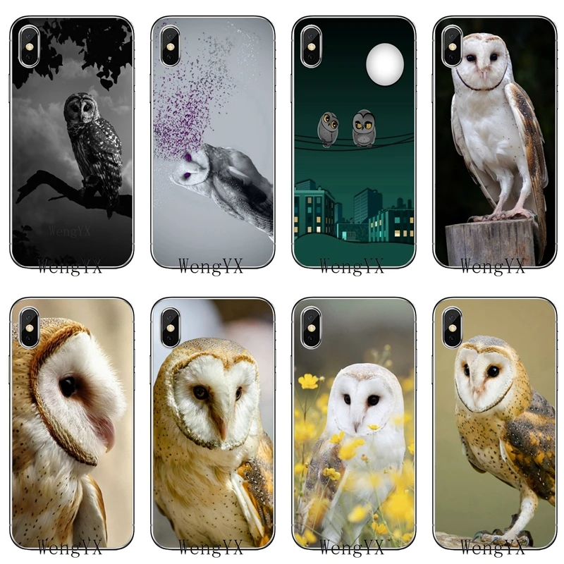 cover case For Huawei Honor 20 10i 9x Lite 8s 8C 8X 7C 7X 7A 6C pro 6X 6A 5A 5C 5X 4c V10 Animal bird Barn owl cute Luxury | Мобильные