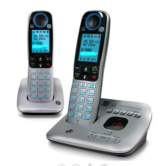 

GE Digital cordless telephone DECT6.0 call with high large key backlight LCD landline phone vintage phones