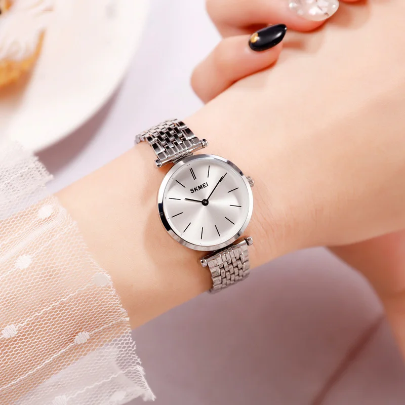

TurnFinger Fashion Women's Quartz Watch Simple Classic High-end Elegant Lightweight Waterproof Alloy Case Stainless Steel Strap