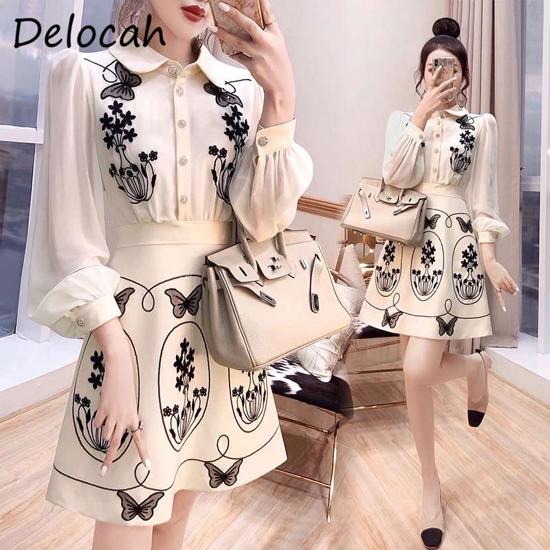 Delocah Women Fashion Autumn Designer Short