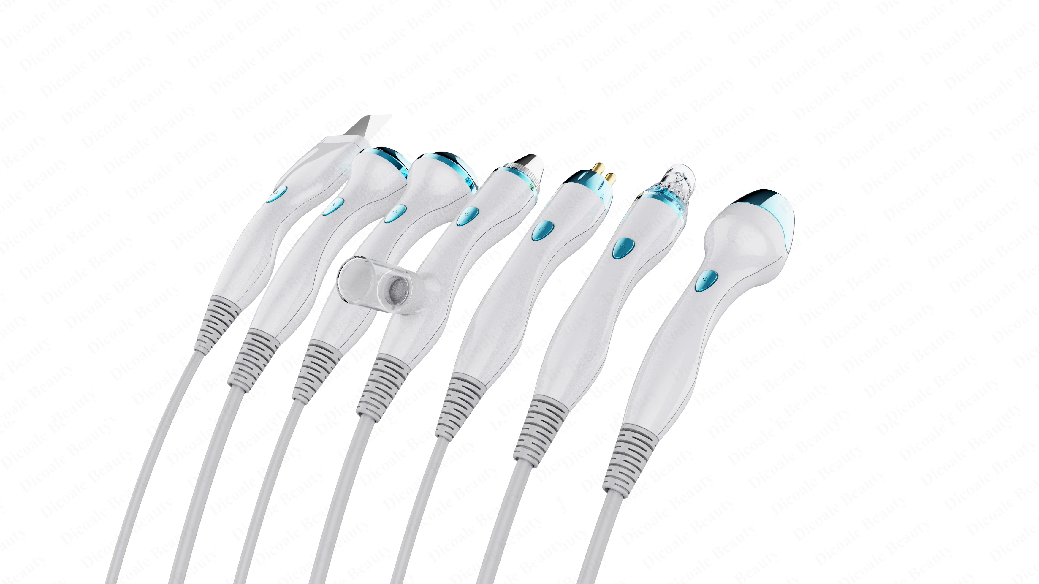 7 in 1 Trending Ice Blue 다기능 하이드로 Dermabrasion 아쿠아 필 기계 피부 분석기