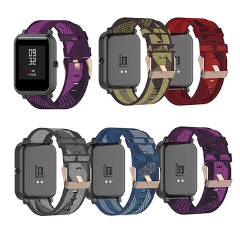 

For Samsung Galaxy Watch 42mm Active 2 40mm 44mm Nylon Denim Canvas Strap Bands