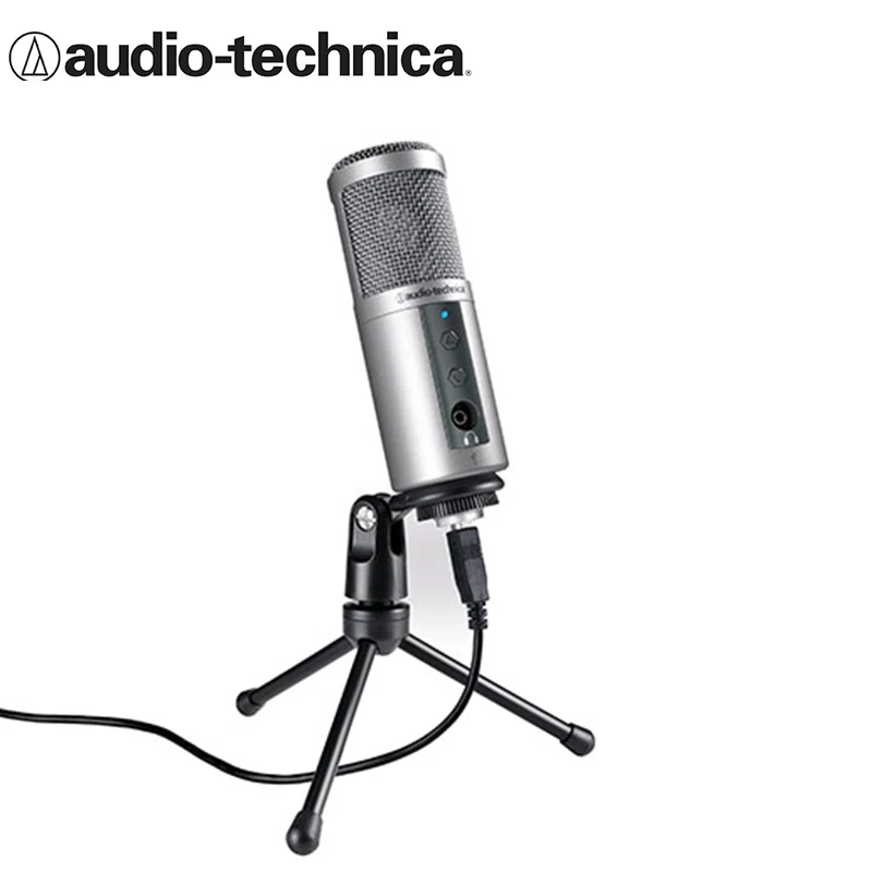 

Original Audio-technica ATR2500 professional K song live USB output capacitor recording built-in sound card microphone