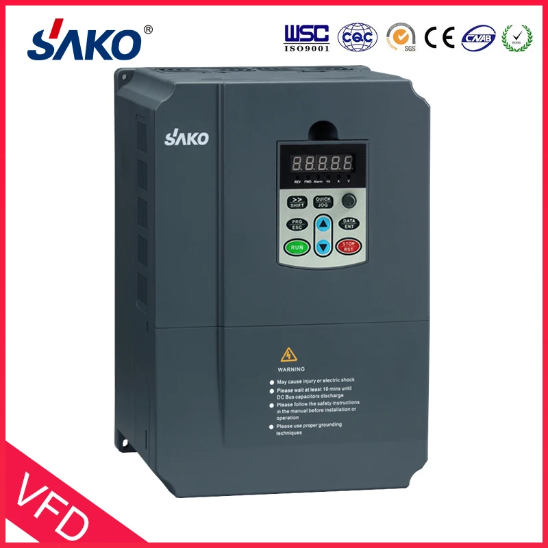 Sako SKI670 7.5KW VFD вход 220V 1ph на выход 380V 3ph высокая производительность AC в инвертор с