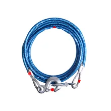 Автомобильный Стайлинг 4 м 5 тонн буксировочный трос со стальными крючками аварийный прицеп для тяжелых транспортных средств