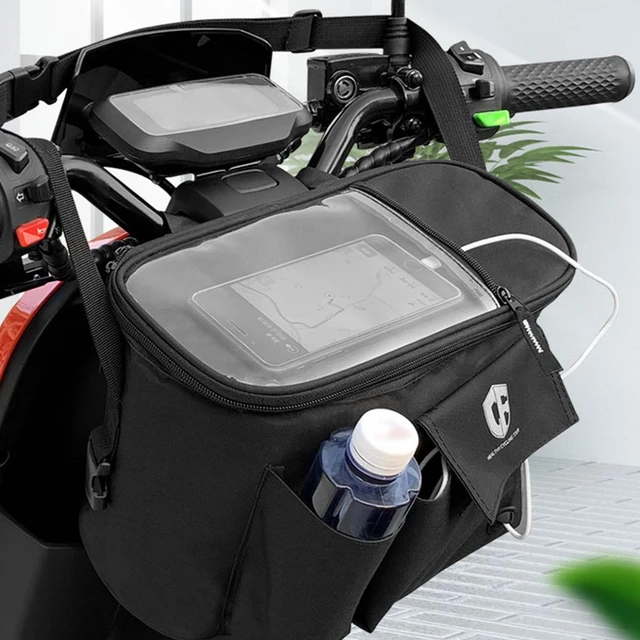 Borsa per manubrio per moto di grande capacità borsa per