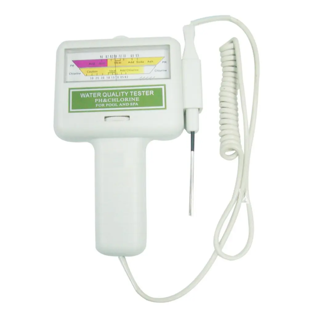 

PH CL2 Chlorine Tester Digital Water Quality Monitor Portable for Swimming Pool Spa Aquarium Hydroponics PH Meter Testing
