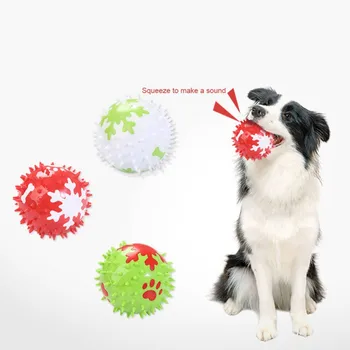 

Pet Dog TPR Bite-resistant Molar Chew Bite Ball Toy Red