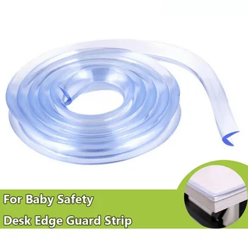 

Transparent Baby Safety Edge Corner Protector Guard Cushion Bumper Strip with Double-sided Tape for Table Cabinet Furniture 20ft