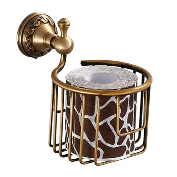 

1pc Toilet Paper Holder Wall Mounted Carved Organizer Paper Roll Holder Paper Towel Basket