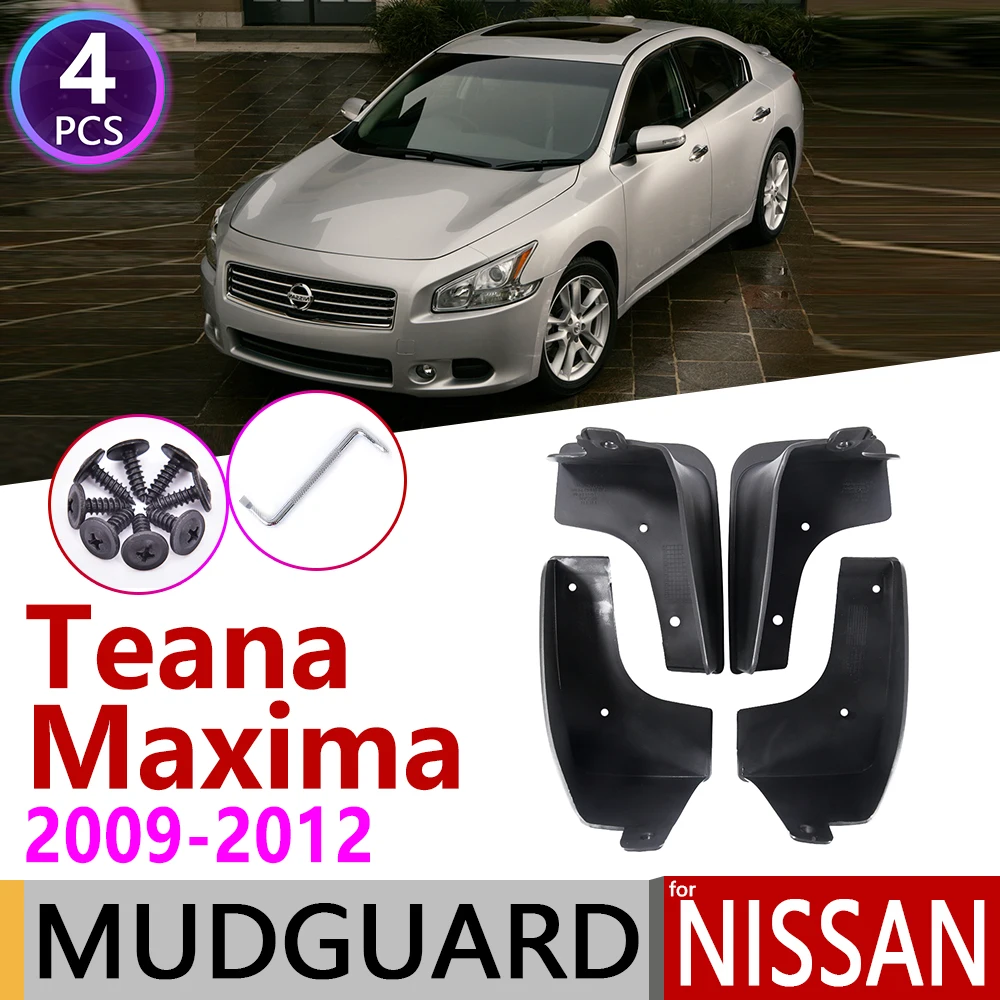 Для Nissan Maxima Teana 2009~ 2012 J32 автомобиля Брызговики щиток брызговик Всплеск закрылки аксессуары для брызговиков 2010 2011 2nd Gen 2