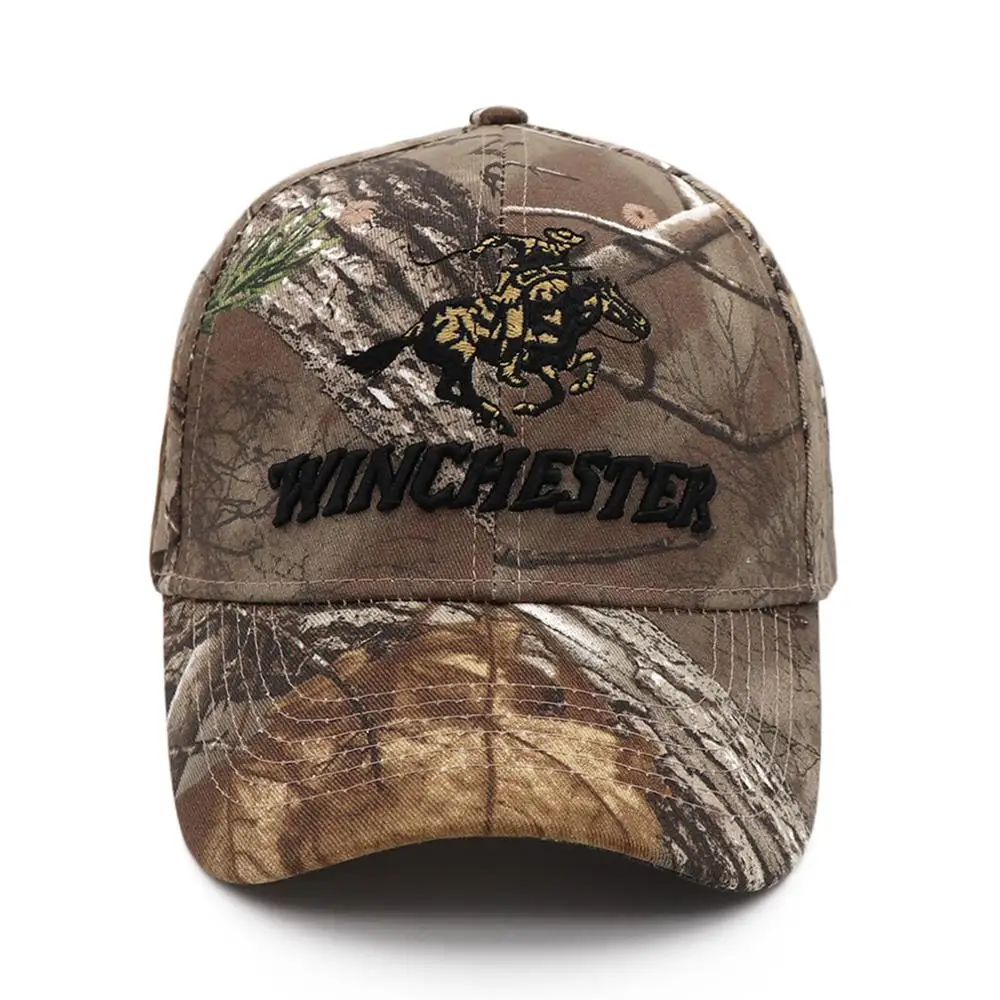 Winchester Sports CAMO Baseball Cap Fishing Caps Men Outdoor Hunting Jungle Hat Hiking Casquette Hats