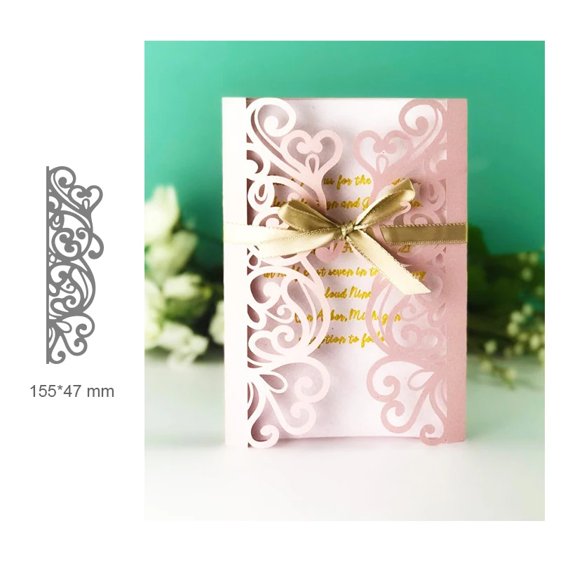  Loving lace Border Dies Scrapbooking Metal Cutting Dies New 2019 Wedding Invitation Craft Die Cut S