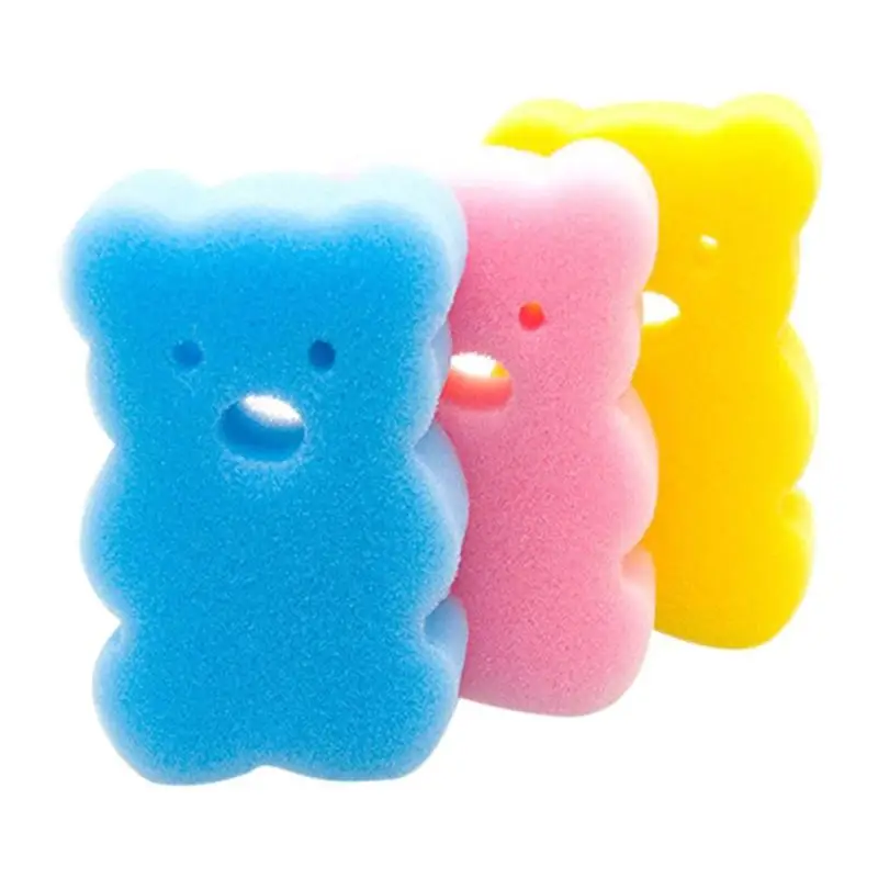 Bear Детская губка для ванны, мягкая щетка для душа, мультяшный артефакт для ванны - Цвет: Bear