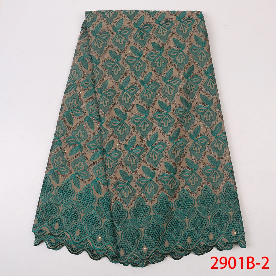 African Fabric Cotton Fabric Lace Material African Lace Fabric 2019 High Quality Lace African Soft Cotton Swiss Lace GD2901B-2