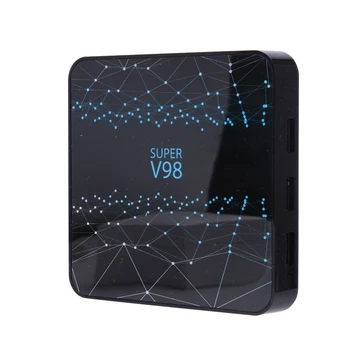 

FFYY-for Smart TV Box V98 RK3318 Ram 4GB Rom 32GB Android 9.0 Internet Media Player 2.4G WIFI Bluetooth Support 1080P 4K Media P
