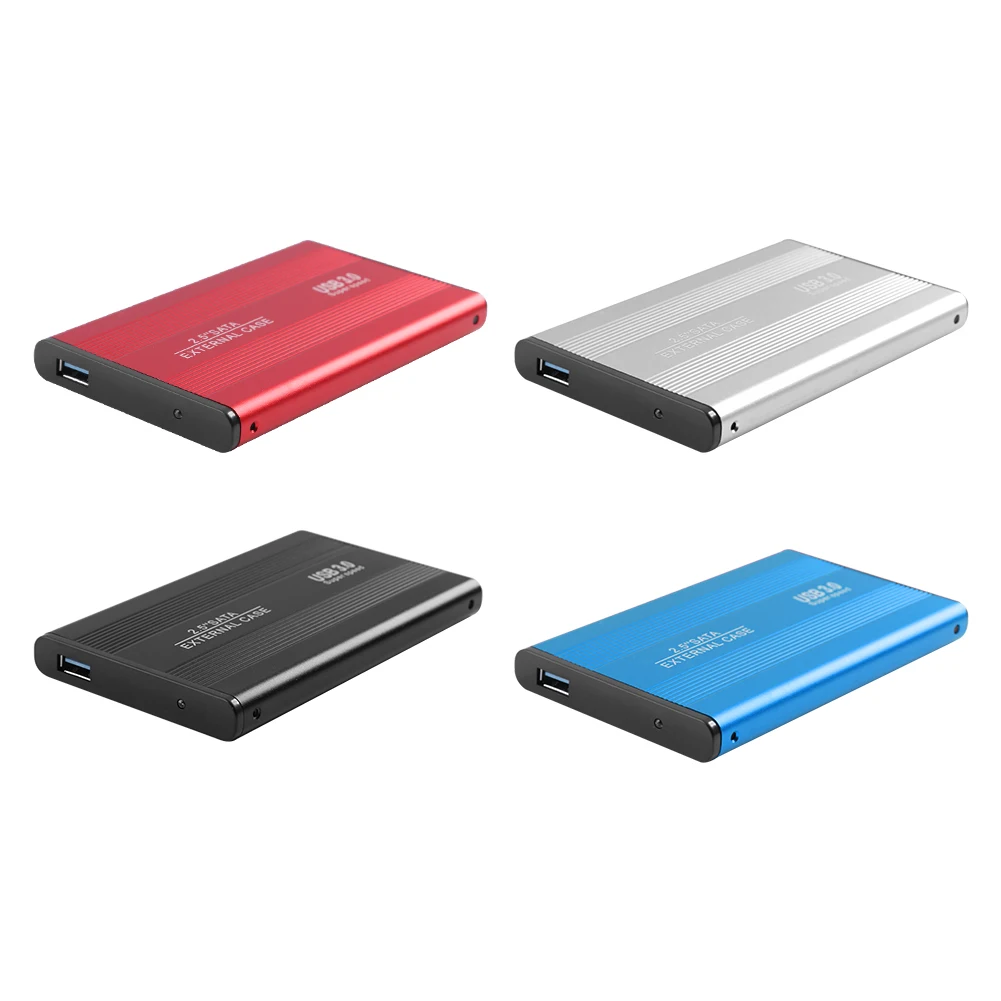 USB 3.0 하드 디스크 인클로저 알루미늄 합금 2.5 인치 SATA HDD SSD 모바일 케이스 박스, 사무실 관리 컴퓨터 용품