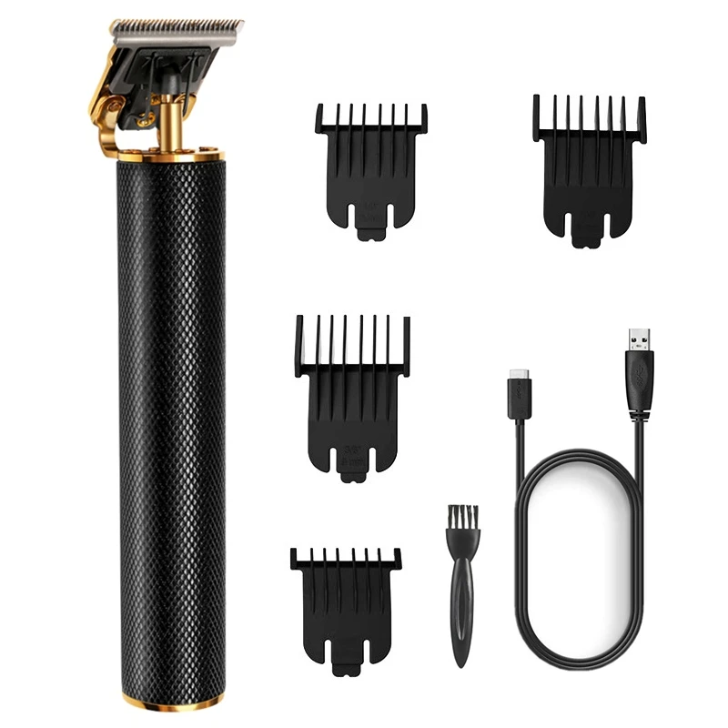 can be zero gapped professional men's hair trimmer electric barber hair clipper beard trimmer cordless cutting machine