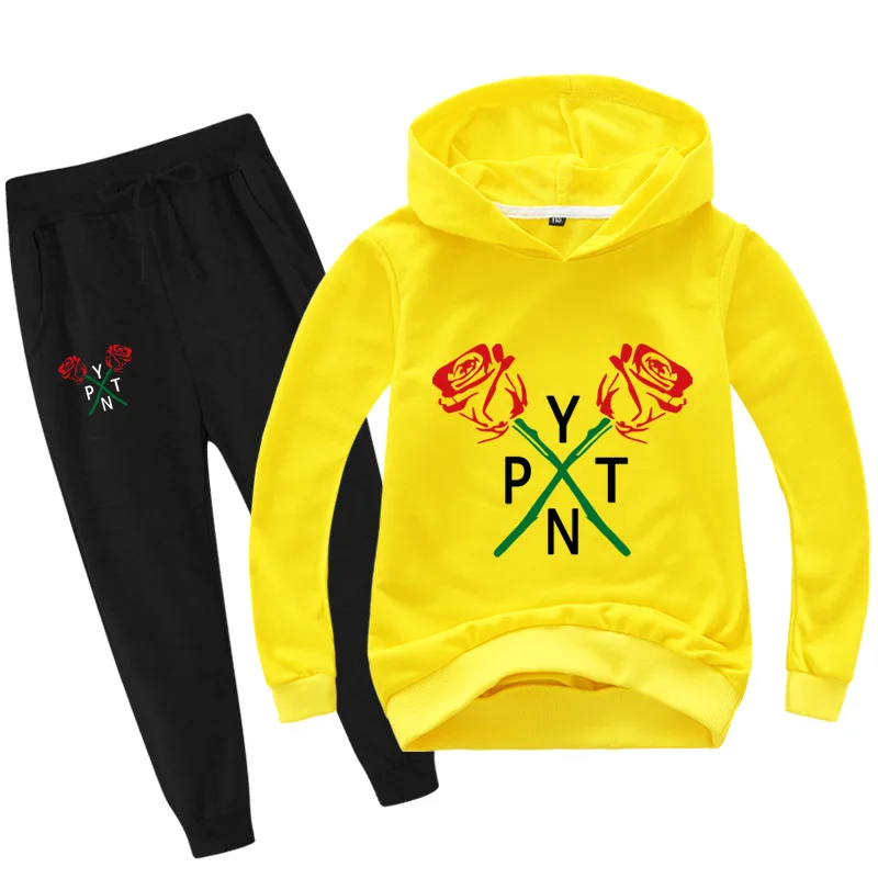 

2-16Y 2020 Social Media Stars Hoodies Pants 2pcs Set Kids Payton Moormeier Merch Hoodies Boys Tracksuit Girls Funny Clothing Set