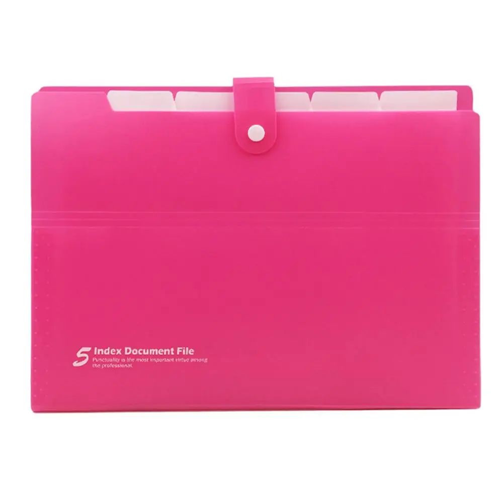 А4, многослойная папка, студенческий орган, пластиковые расширяющиеся сумки для документов, Сумка для документов, органайзер, офисные школьные принадлежности, подарок - Цвет: Розовый