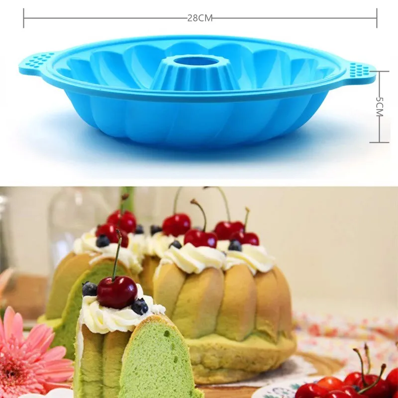 3D Big Silicone Cake Mould Kitchen Baking Form Tools for Cake Cookies Fondant Candy Bakery Baking Dish Bakeware Mold Cake Pan