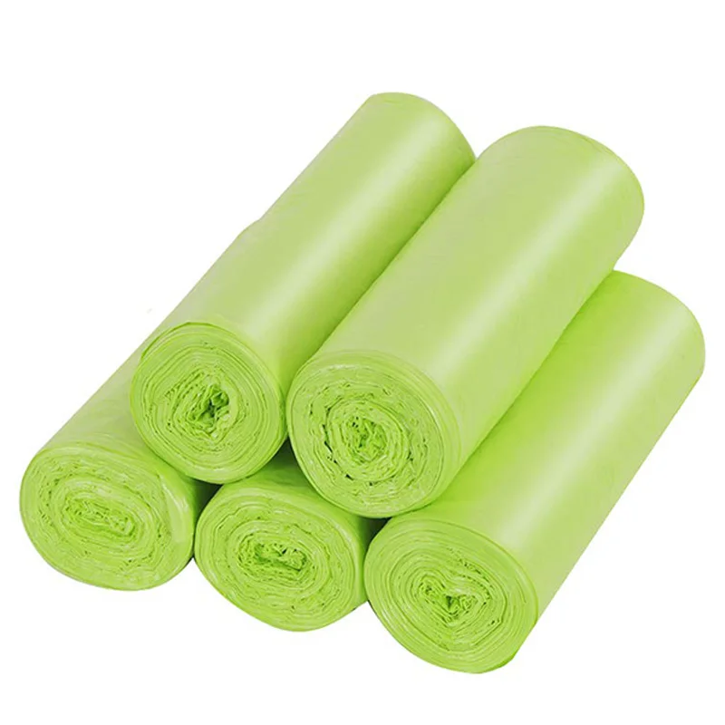 Green Trash Bags Biodegradable,4-6 Gallon Small Garbage Bags Compostable Bags Strong Rubbish Bags Wastebasket Liners Bags for - Цвет: Green