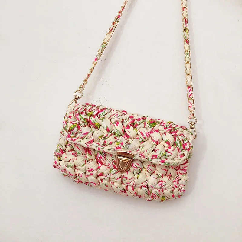 Плетеная Сумка тканевая линия с крючком плетеная шерстяная ручная вязка вязаные