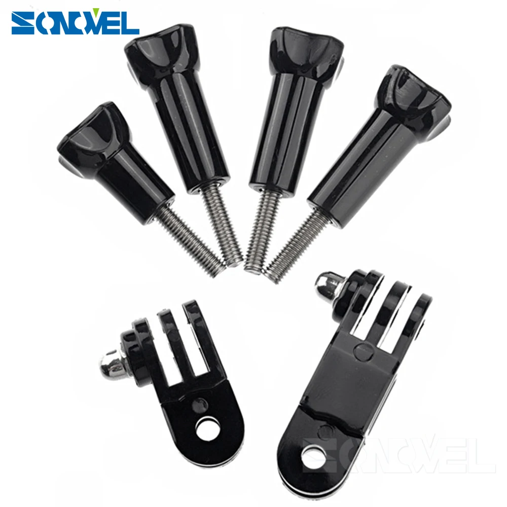 Front Side Helmet Accessories Set J-shaped Buckle Base Support Mount for GoPro Hero 12 11 10 9 8 7 6 5 Yi 4K SJCAM Go Pro Kits