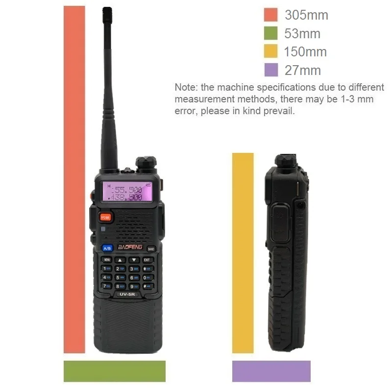 Рация 8 Вт Baofeng UV 5R VHF UHF двухсторонняя любительская радиостанция для охоты