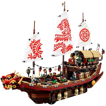 

phantom Ninja building block boat new destiny reward group assembling boat Education Model Building Kits Blocks Bricks toy