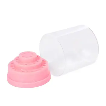 

48 Holes Nail Drill Bit Box Holder Stand Tungsten Steel Sanding Head Base Display Rack Organizer Nail Art Manicure Box