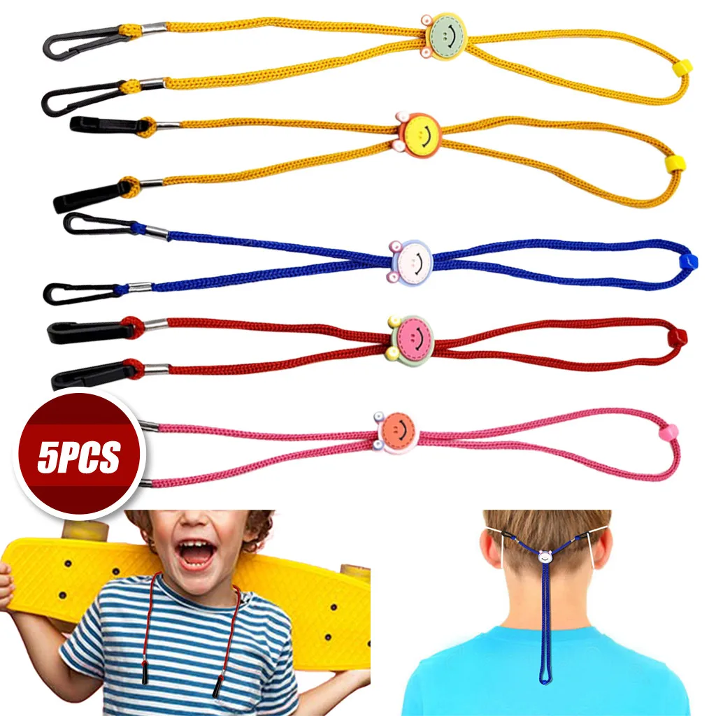 5 шт. детская Регулируемая маска для ухода за кожей многоразовая с принтом