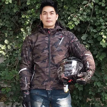 

KOMINE Japanese Original Men Winter Motorcycle Jacket Motocross Jacket Anti-fall Moto Jacket Protective Gear Armor Jacket