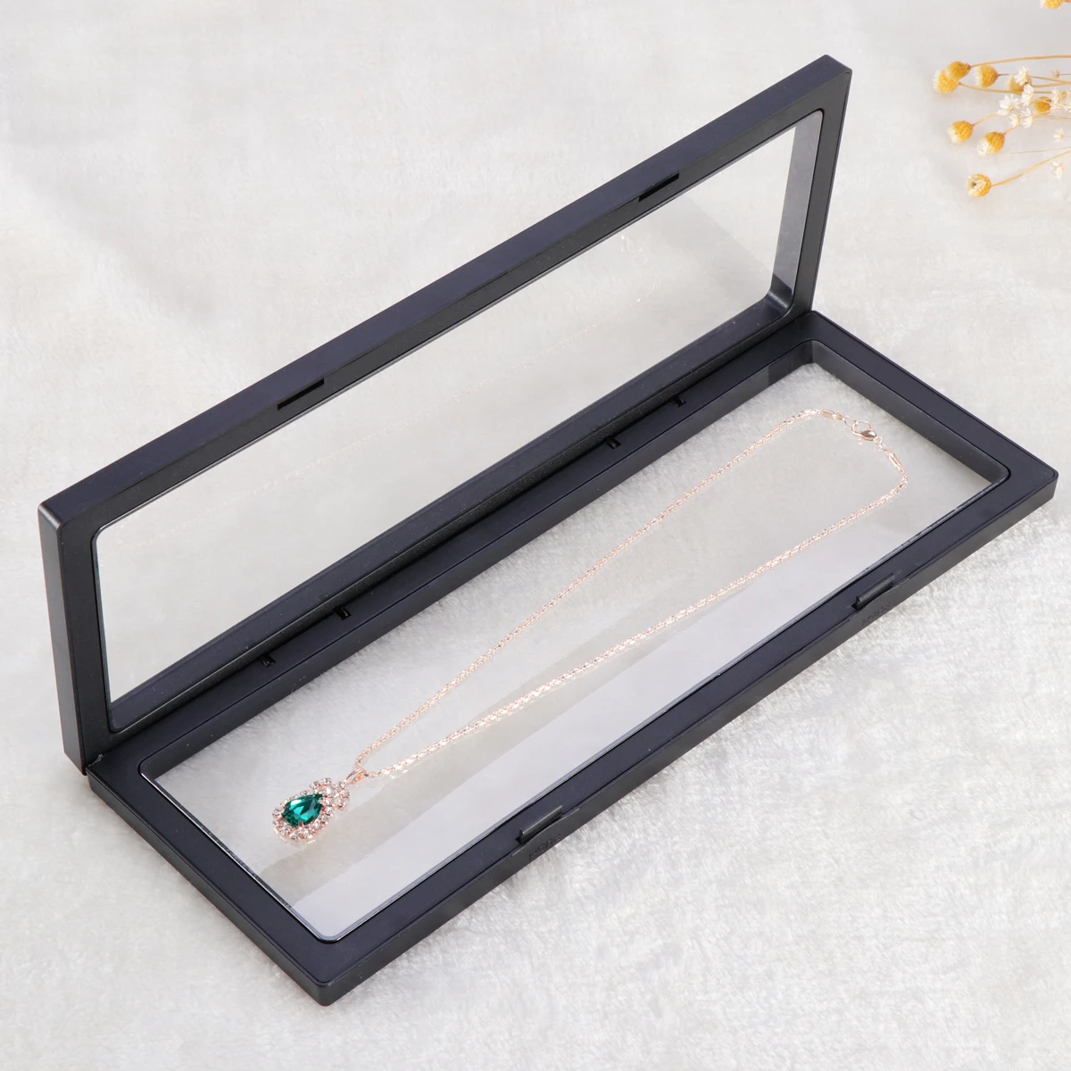 3D Floating Frame Shadow Box Display Case Coin Jewelry Show 23*9cm