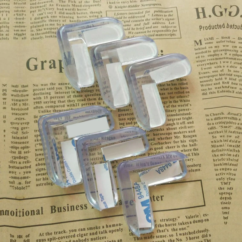 

4pcs Children Anti-collision Edge Guards Baby Safety Silicone Protector Table Corner Protector Edge Protection Cover Household
