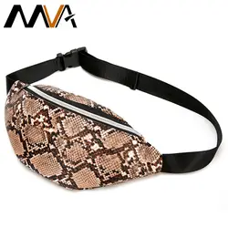 MVA Кожаная поясная сумка, женская сумка на ремне, дизайнерская змеиная маленькая сумка через плечо для женщин, поясная сумка для