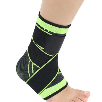 3D Sport Ankle Brace Protector Compressie Riem Riem Ondersteuning Elastische Bandage Voet Beschermende Voor Voetbal Basketbal Badminton