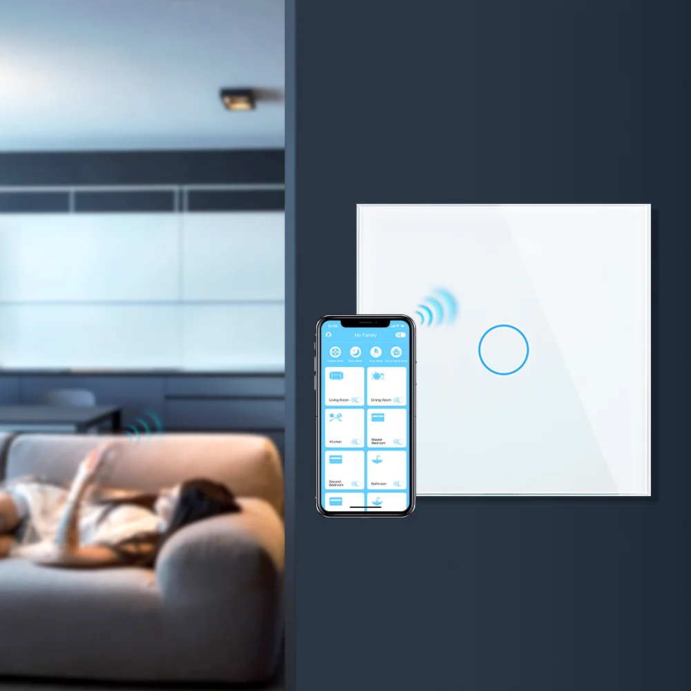Livolo стандарт ЕС умный wifi Беспроводной интеллектуальный настенный выключатель 2