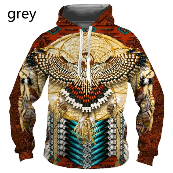 

Newest Native Pattern Printed Hoodies Mens and Women Classic Hoodies O-neck Jacket Cosplay Casual 3d Sweatshirt