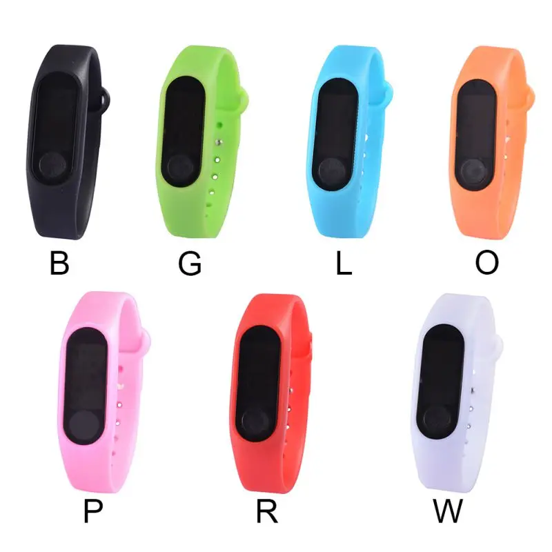 Детский светодиодный цифровой спортивный силиконовый браслет Смарт-часы цифровые часы светодиодный спортивные часы браслет Наручные часы