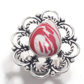 

Rainbow Calsilica Ring Silver Overlay over Copper, USA Size : 5 , FRR0380