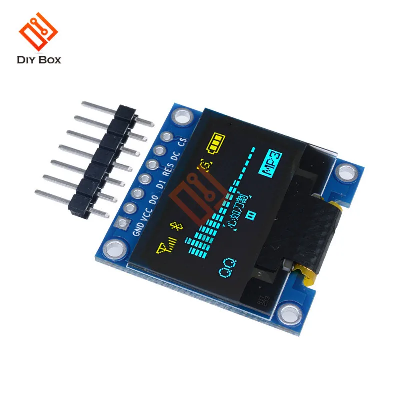OLED дисплей 0 96 дюйма I2C IIC SPI 128x64 STM32 CSR SSD1306 12864 плата с ЖК экраном GND VCC SCL SDA 7Pin DC 3 5V для
