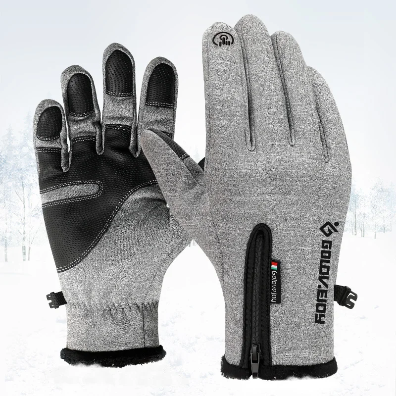 SFIT Водонепроницаемые зимние перчатки, зимние термальные лыжные перчатки, уличные мотоциклетные флисовые перчатки с сенсорным экраном для катания на лыжах для мужчин, женщин и детей