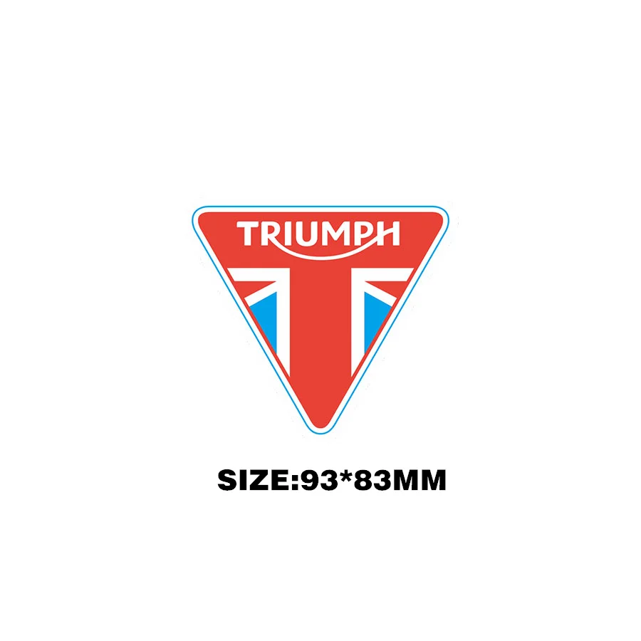 Гоночный шлем 3 м набор наклеек s для triumph логотип мотоциклетный топливный бак Предупреждение ющая этикетка Предупреждение ющая наклейка - Цвет: Красный