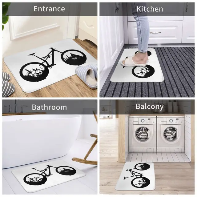Lownhill --- Mtb Doormat Szőnyeg Lábfajta Poliészter Nem Csúszás Vízolaj-Igazolás Konyha Hálószoba Erkély Rajzfilm - Image 6