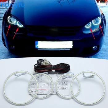 

For VOLKSWAGEN VW golf 5 Rabbit Jetta R32 V mk5 2004-2009 Excellent Angel Eyes Ultra bright smd led Angel Eyes kit
