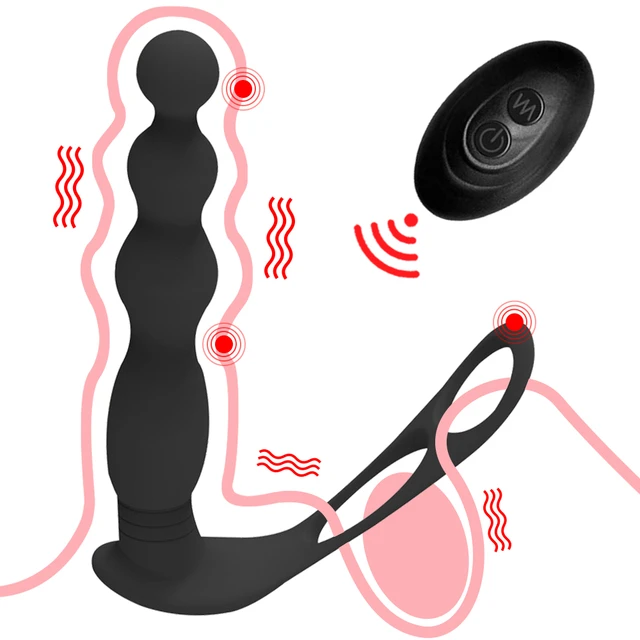 Plug anale in Silicone telecomandato tirare perline con anello per gallo palline  anali vibrazione riscaldamento giocattolo erotico del sesso anale per  coppie - AliExpress