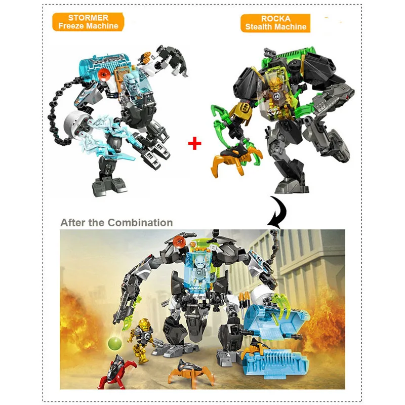 STORMER Building Block Set Toys Gift New Hero Factory New Arrive JAW BEAST VS 