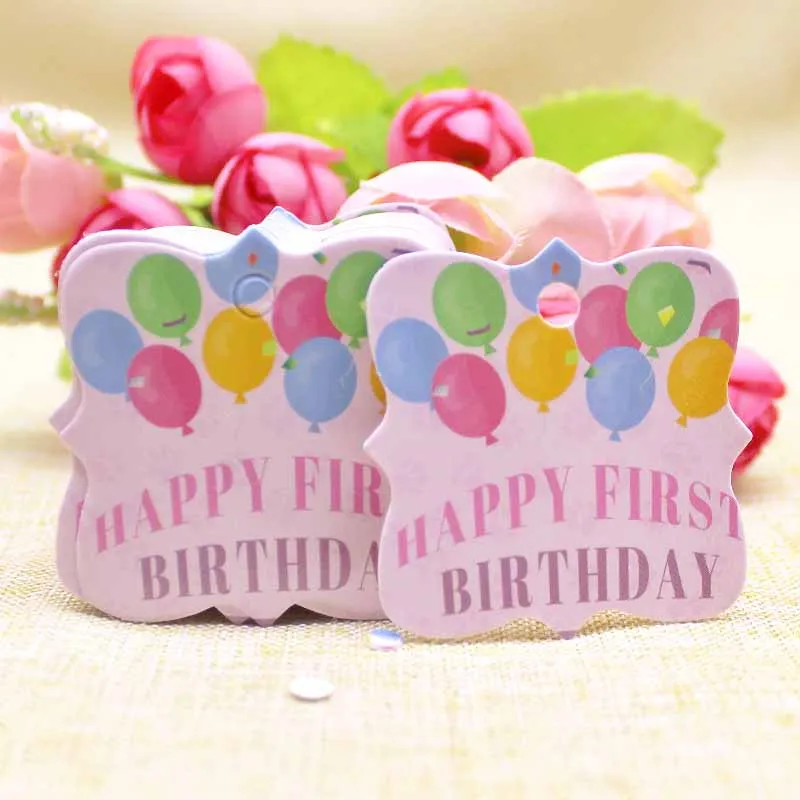 Wedding Paper Gift Label Tag 50pcs DIY Party Hang Tags Birthday Wedding Favors Gift Decorative Supply