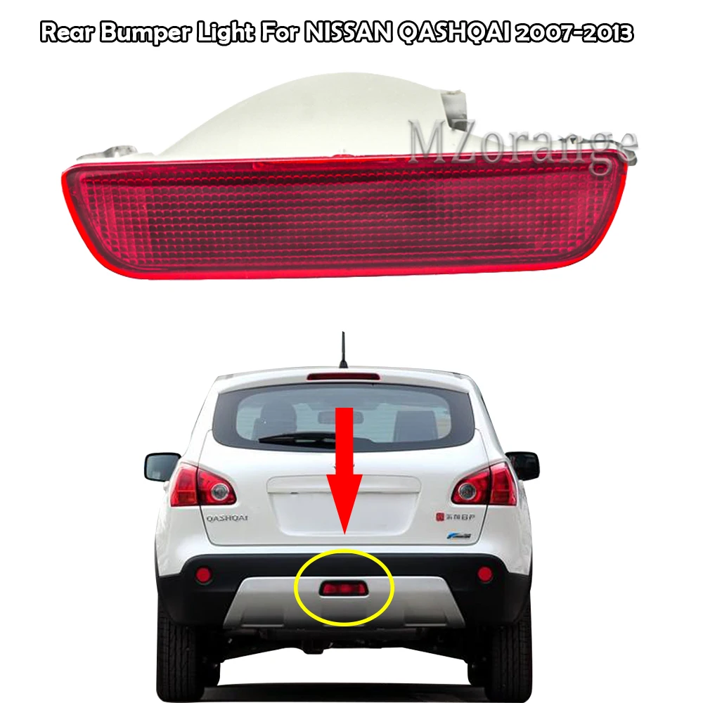 Задний бампер MZORANGE для NISSAN QASHQAI 2007-2013 задний Средний стоп-сигнал центральный